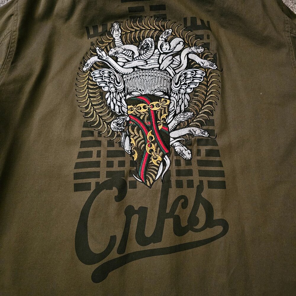 Mens Crooks n Castles army style jacket